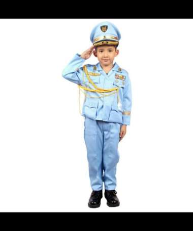 BAJU SERAGAM PROFESI AU / ANGKATAN UDARA ANAK 3-12 TAHUN - 7
