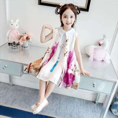 DRESS HANFU ANAK GAUN PERI GADIS KECIL - 150 Purple