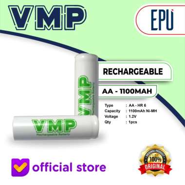 VMP Rechargeable Battery Charger AAA Baterai Cas A3 Batere 1000mAh