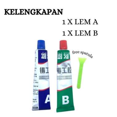 Lem AB Epoxy Kuat Penambal Besi Steel Metal Radiator Anti Bocor Metal Lem Super Kuat