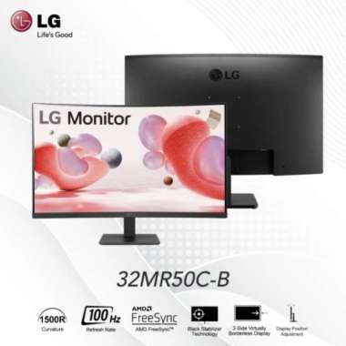 Monitor LED LG 32" 32MR50C-B Full HD Curved with AMD FreeSync