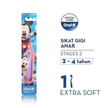 Oral-B sikat gigi anak bayi 4-24bulan/ oral b baby toothbrush STAGE 1 Stages2  2-4 tahun