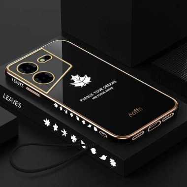 Casing Maple TECNO POVA 5 PRO Terbaru Ponsel Case Plating Silikon POVA 5 PRO