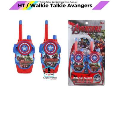 Avengers walkie talkie Mainan Anak Walkie Talkie Avengers Merah Biru