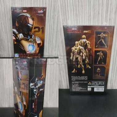 mainan anak koleksi action figure zd toys ironman 3 mark 21 iron man