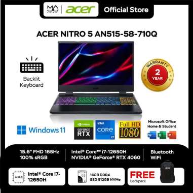 Laptop Acer Nitro 5 (AN515-58-710Q) | Core i7 RTX4060
