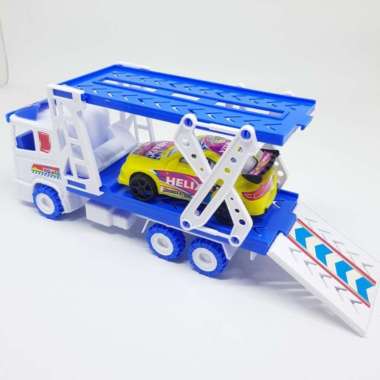 mainan mobil truck pengangkut mobil kecil - mobil isi 1