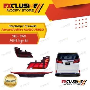 LAMPU BELAKANG & TRUNKLID / STOPLAMP & TRUNKLID ALPHARD / VELLFIRE AGH30 ANH30 FACELIFT AGH40 STYLE