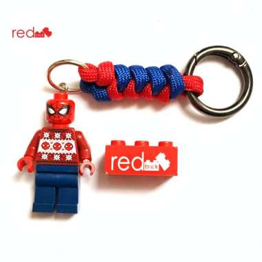 Gantungan Kunci / Bagcharm LEGO Spiderman Xmas Jumper Paracord