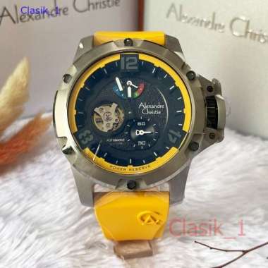 Original 100%!! Alexandre Christie Pria AC 6295 / AC6295 Titanium Yellow Garansi Resmi 1 tahun