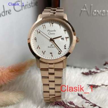 Original 100%!! Alexandre Christie Wanita AC 1024 AC1024 Rantai Garansi Resmi - Rosegold Garansi Res