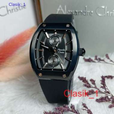 Original 100%!! Alexandre Christie Wanita AC 2944 / AC2944 Black Dial Rose Garansi Resmi 1 tahun