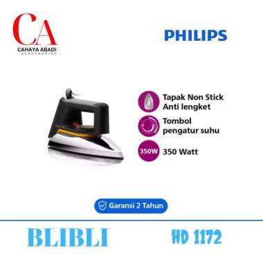 SETRIKA PHILIPS HD 1172 HD1172 SETRIKA LISTRIK PHILIPS CLASSIC