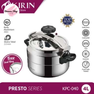 PANCI PRESTO KIRIN KPC 040 - PRESTO KIRIN 4 LITER - PANCI PRESTO MURAH - PRESTO - PRESSURE COOKER KI