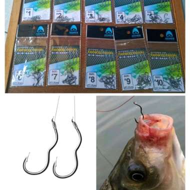 Kail pancing anti mocel kail flip hook kail otomatis anti mocel harga satu biji No 6