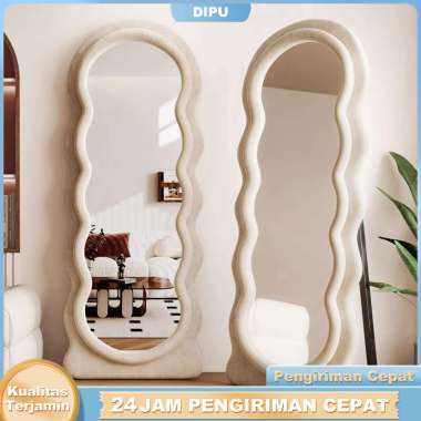 Cermin Aesthetic Cermin Full Body C cokelat170*70cm（up）