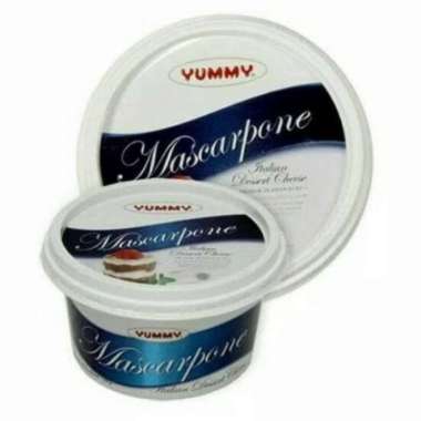 YUMMY MASCARPONE CHEESE 250GR DALAM CUP, CREAM KEJU CAMPURAN CAKE DLL