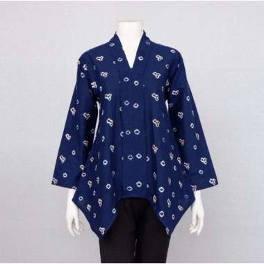 BLOUSE SEMI KEBAYA LINGGAR AYU JUMBO | BLUS SEMI KEBAYA JUMPUTAN HANDMADE ASLI SOLO XXL Dongker