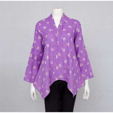 BLOUSE SEMI KEBAYA LINGGAR AYU JUMBO | BLUS SEMI KEBAYA JUMPUTAN HANDMADE ASLI SOLO XXXL Ungu