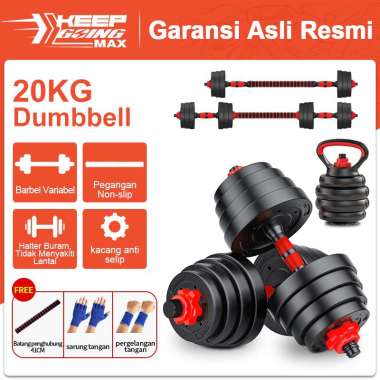 Keep Going Max- Set Barbel Dumbel 20KG+kettlebell