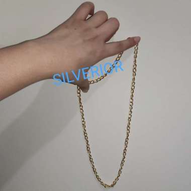 Rantai kalung emas besar tebal kaleng biskuit