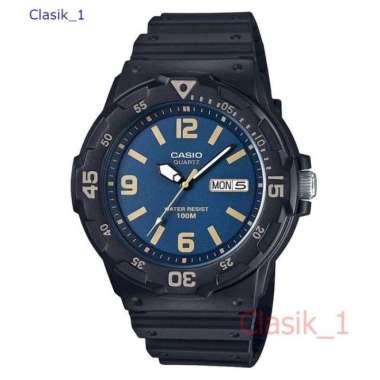 Original 100%!! CASIO MRW-200H-2B3VDF - Jam Tangan Pria Analog Hitam