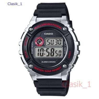 Original 100%!! CASIO W-216H-1CVDF Jam Tangan Pria W216H