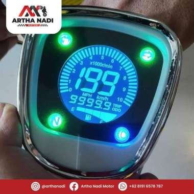 Spido Spidometer Speedometer Digital Universal Segala Motor C70 Kotak