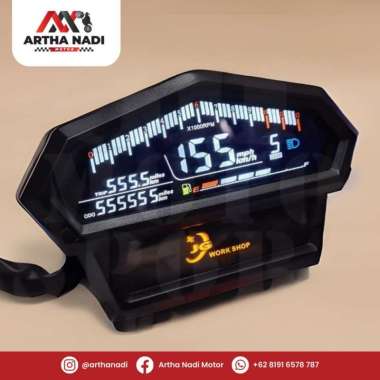 Spido Spidometer Speedometer Digital Universal Segala Motor Model Kotak