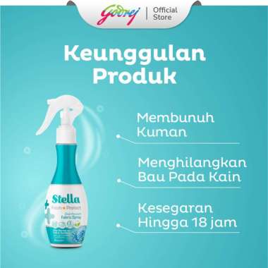 Stella Fabric Spray 200 + 45 ml - Disinfektan Pengharum Kain Cotton Bloom