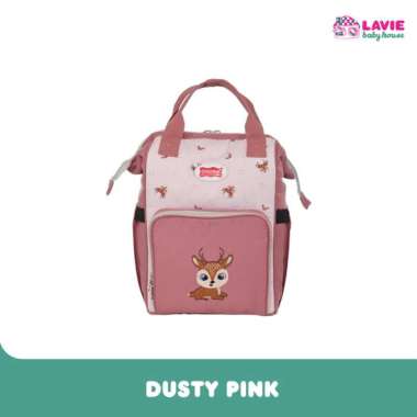 Dialogue Baby Tas Bayi Ransel 2in1 Deerly Series DGT7318 Dusty pink