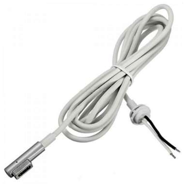 DC Cable for 60W MagSafe L Tip Laptop Ac Aki Kering Bekas Type C Adapter Kabel Konverter To Soket Ke Portable Inverter Dvi Vga Penjepit Port Tepsi IH Putih