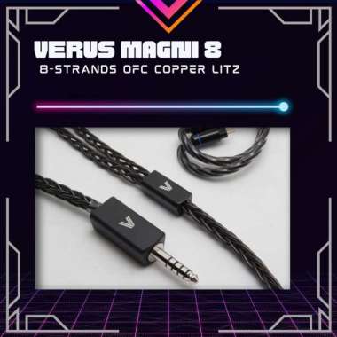 Verus Magni 8 Copper Litz Cable In Ear Monitor Earphone MMCX - 3.5mm