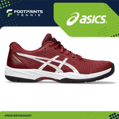 Sepatu Tenis Asics Gel Game 9 Antique Red White Tennis Shoes Ori
