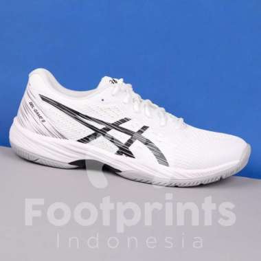 Sepatu Tenis Asics Gel Game 9 White Black Tennis Shoes Original