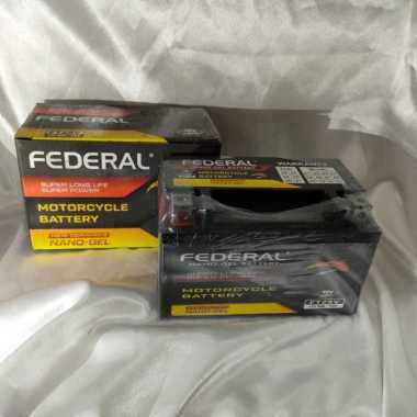 Accu / Aki Kering Nano Gel Federal FTZ8V Khusus Motor Ninja 250