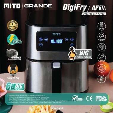 Mito Alat Goreng Tanpa Minyak Mito Digifry Grande AF10 6 Liter