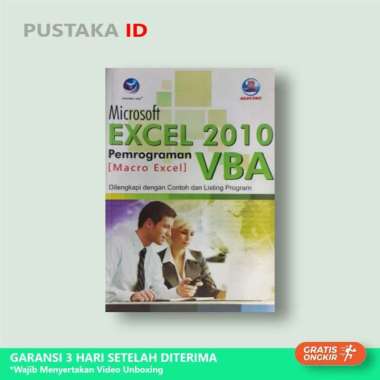 Buku Microsoft Excel 2010 Pemrograman VBA