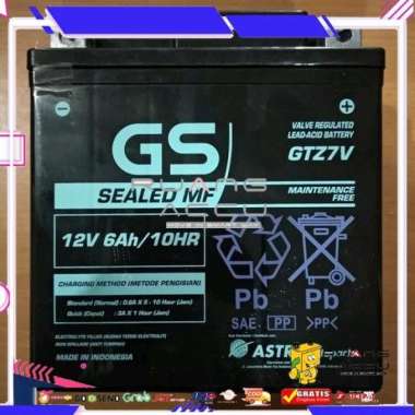 Accu/Aki Motor Kering GS Astra GTZ7V untuk Yamaha Nmax, Aerox, Lexi