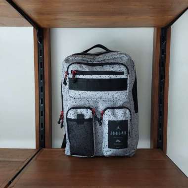 Jordan Hesi Pack Backpack Cement Grey Splatered 22L Tas Original 100%