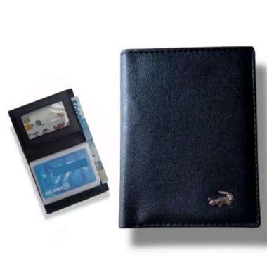 Dompet Kartu 26 in 1 Card Holder + slot uang kulit sintetis karet pengaman SUPER ELEGAN MEWAH HITAM