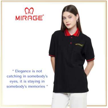Kaos Polo Berkerah Wanita Mirage Original Spesial Edition M Hitam
