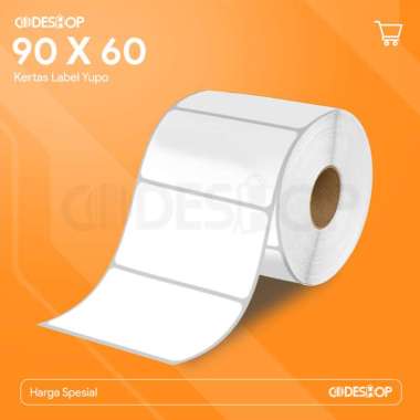 Label Yupo 90 x 60 / 90x60 mm Kertas Barcode 90x60mm Tahan Air