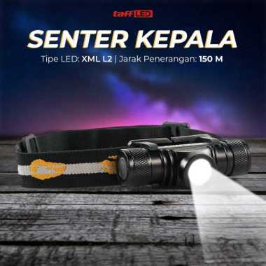 TaffLED Senter Kepala Headlamp Headlight LED XML-L2 800 Lumens