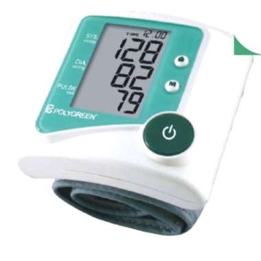 Tensi Digital Polygreen KP-6230, Tensimeter Pergelangan Tangan Dengan Akurasi ±3 mmHg