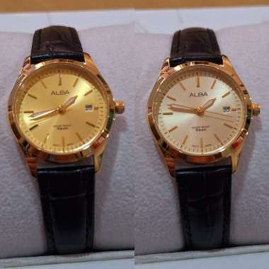 JAM TANGAN WANITA ALBA AH7CG2X1 / AH7CG0X1 LEATHER BROWN ORIGINAL AH7CG2X1