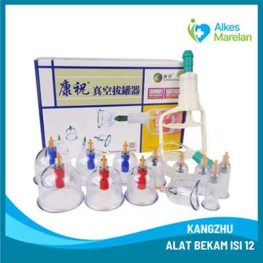 KANGZHU - Alat Bekam Kangzhu isi 12 / Kangzhu Vacuum Cupping