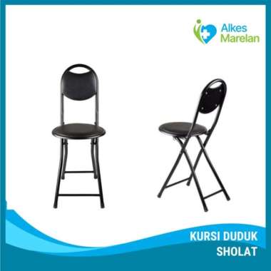 Kursi Duduk Sholat/ Kursi Untuk Sholat / Bangku Lipat Untuk Lansia Hitam