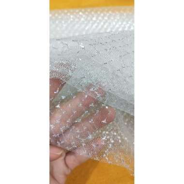 Kain Tile Kaku Blink2 Putih Silver