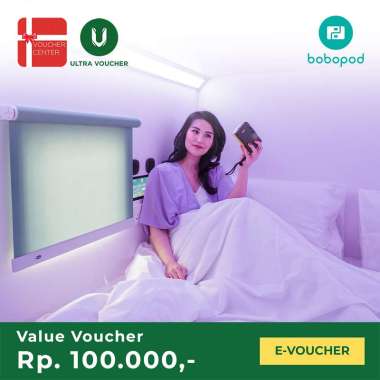 Voucher Digital Bobobox Pods Hotel Rp. 100.000 - Voucher Value
